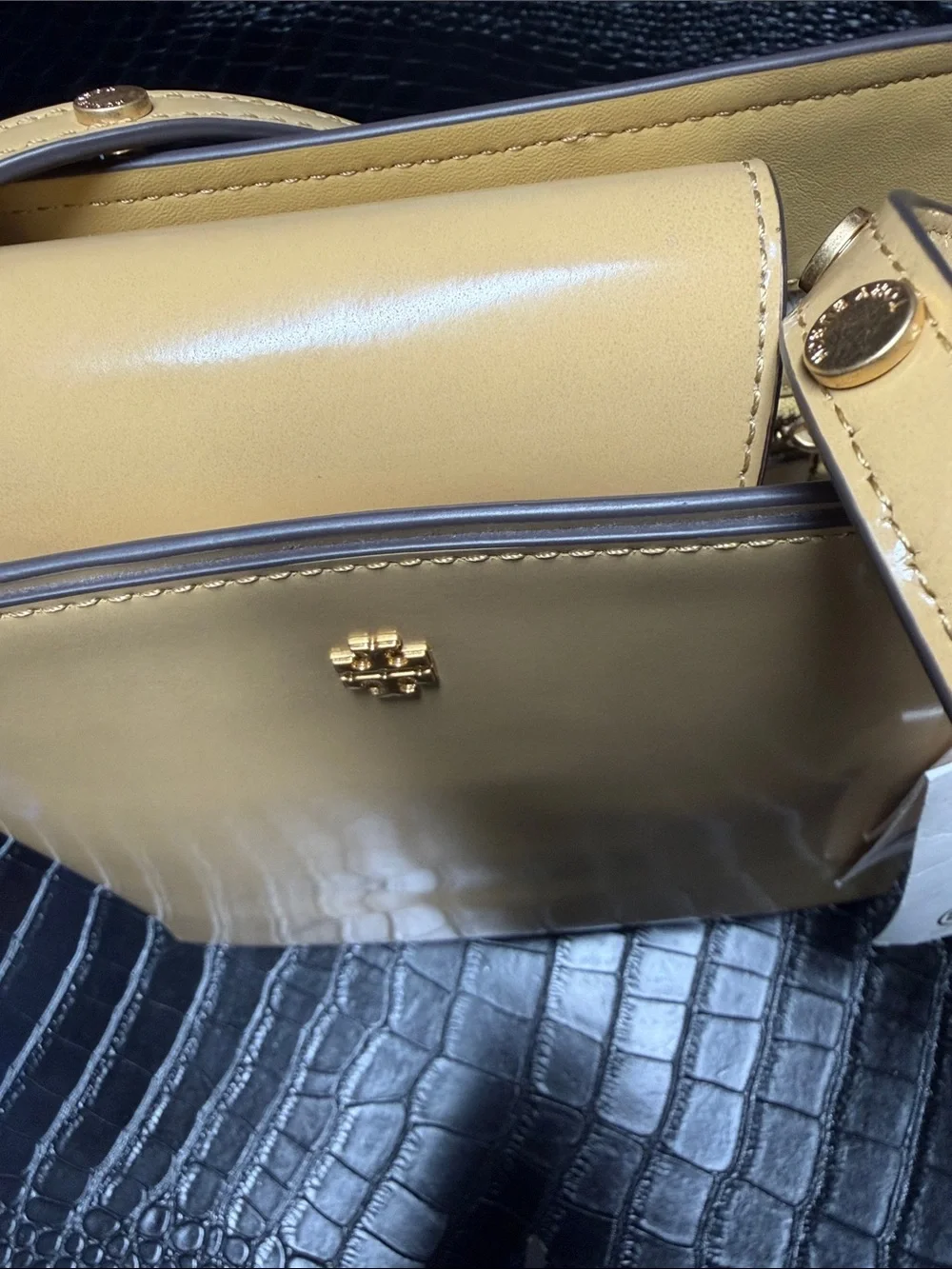 Tory Burch Emerson Patent Bucket Bag